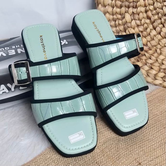 KAYZINEVA Sendal Wanita Flip Flop Croco F02