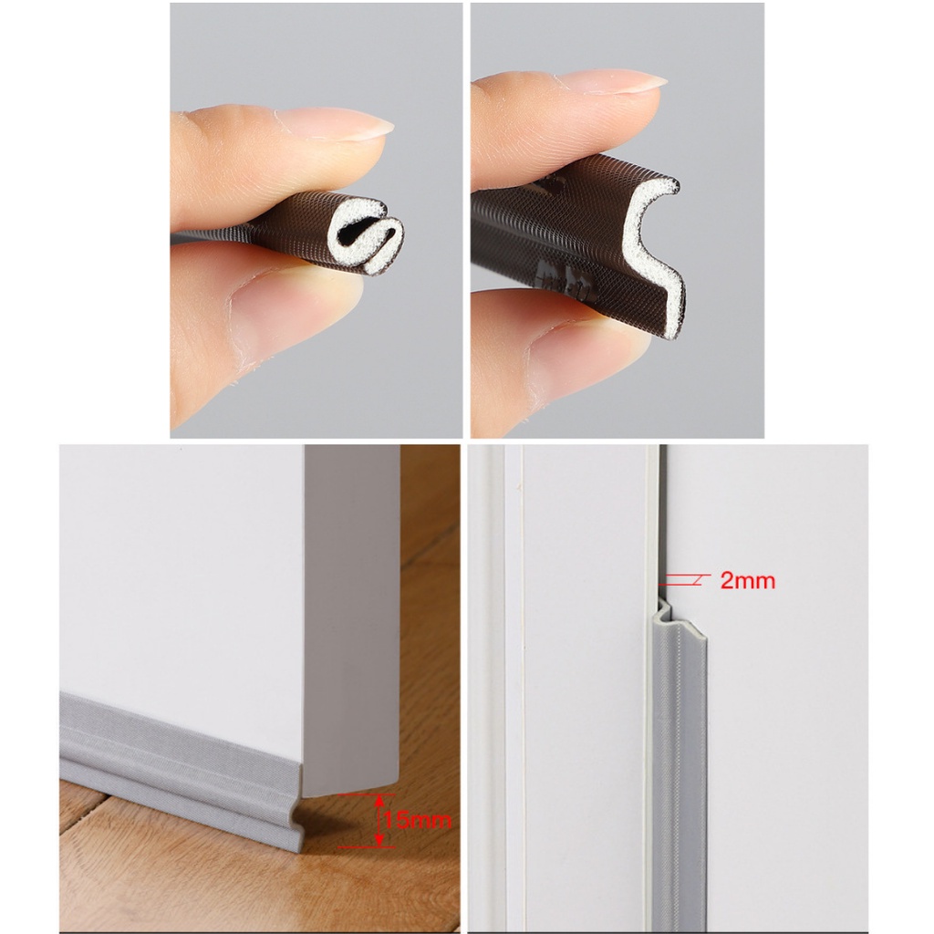 Door Seal Penutup Celah Semua Jenis Pintu Jendela 2M/Pcs