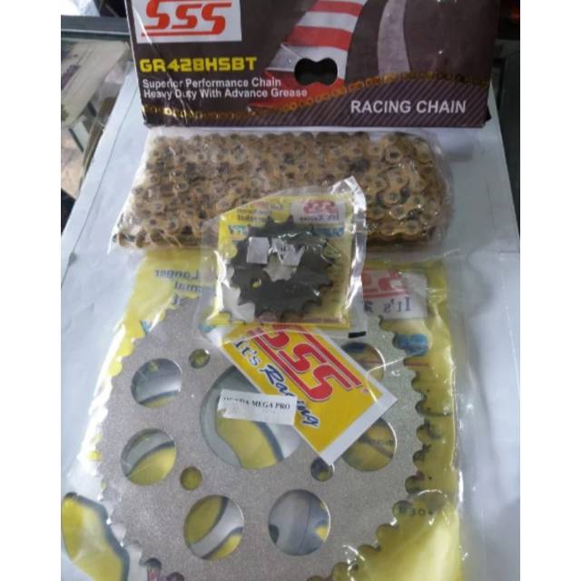 Gear sss - gir sss honda cb 150r & cbr 150 r ukuran 45 46 47 48 50 & rantai sss HSBT
