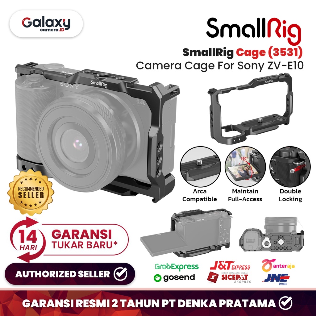 Smallrig Cage For Sony ZV-E10 ZVE10 ZV E10 (3531) Original Resmi