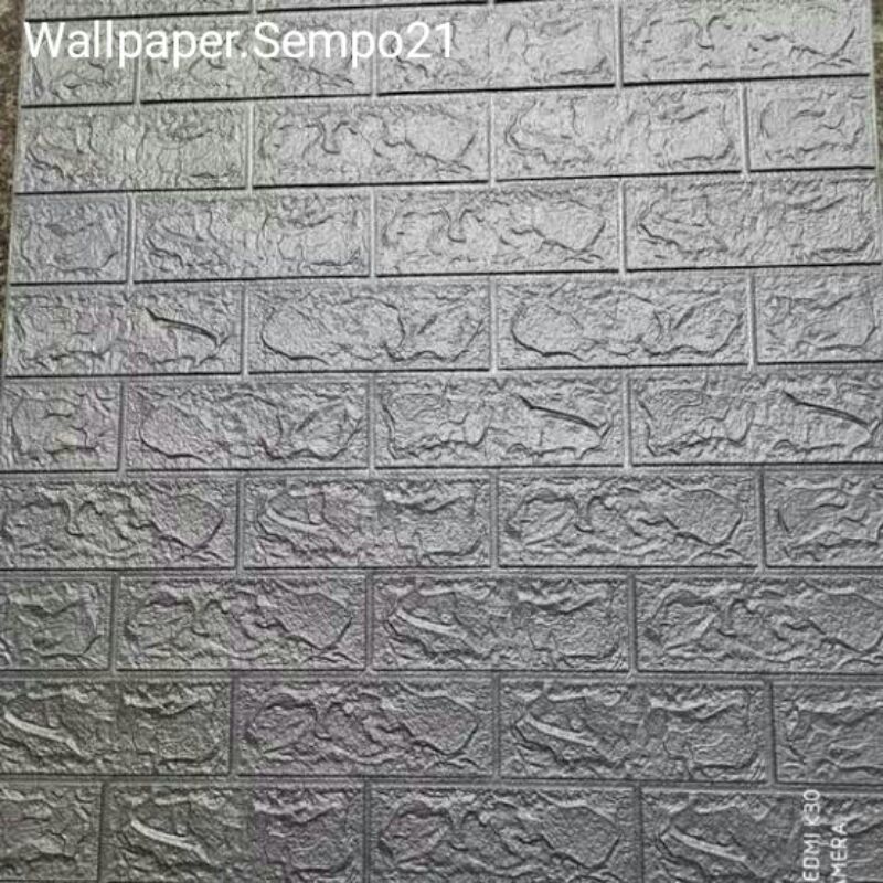 Wallpaper Dinding 3D Foam Motif Batu Bata 70 x 38 CM-3