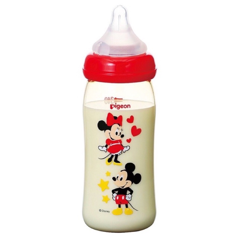 Pigeon Botol Disney 240ml PPSU Wide Neck Mickey Minnie Pooh Snoopy