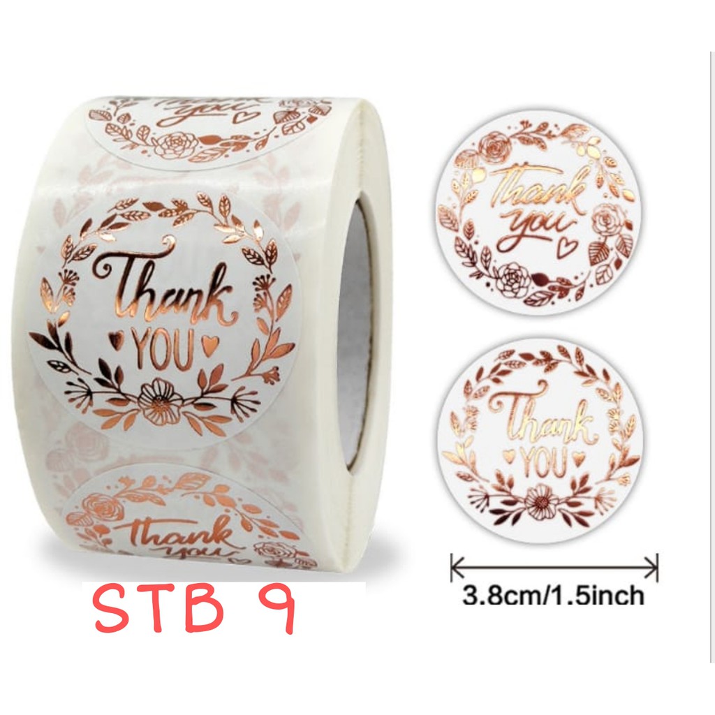 

(STB9) Sticker Segel/Stiker Thank You BESAR