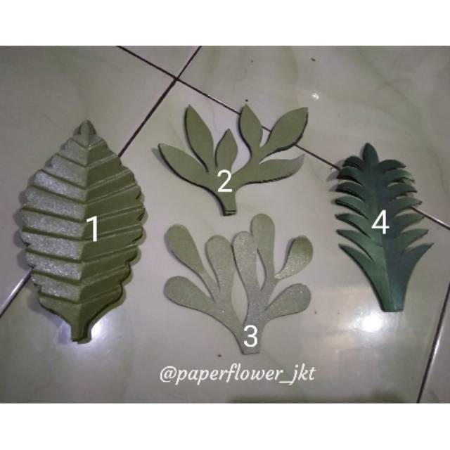 

DAUN PAPER FLOWER (MURAH!!!! 1 PAKET ISI 4)