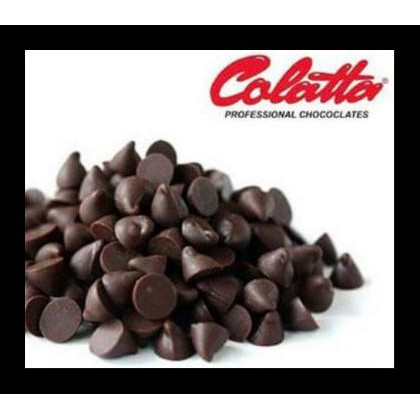 

COLATTA DARK CHOCOLATE CHIPS 250GR / BAKESTABLE CHOCOCHIP / CHOCO CHIP KODE 1165