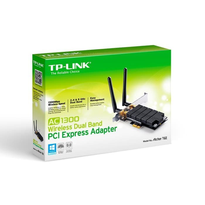 Networking TP - Link AC1300 Wireless Dual Band PCI Express Adapter - Archer T6E