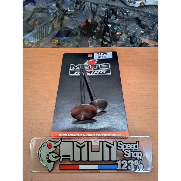 klep moto 1 ukuran 34/29 batang 5 klep moto 1 ukuran 34 29 batang 5mm original moto 1