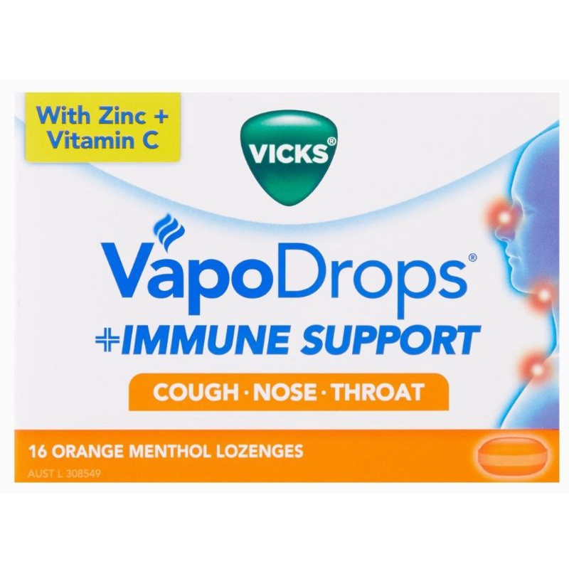 Vicks Vapo Drops Immune Support Blackcurrant / Orange