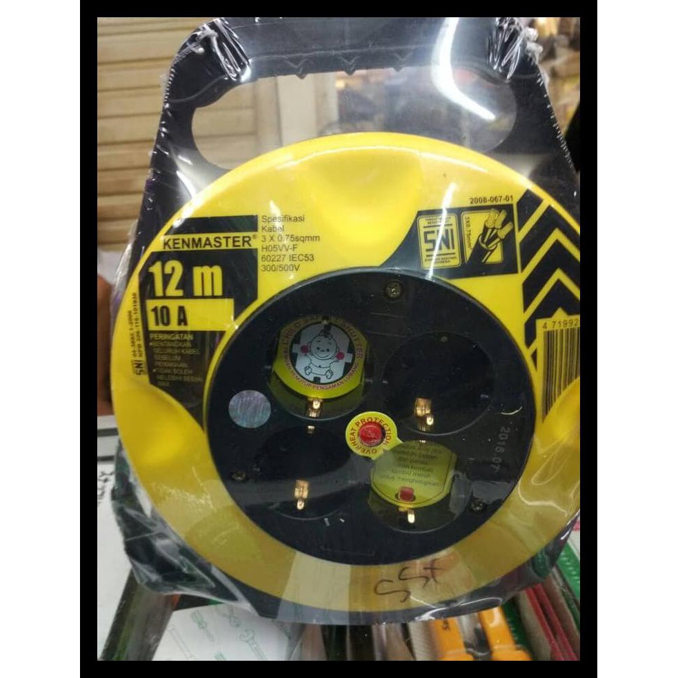 KABEL ROLL KENMASTER 12 METER 4 LUBANG / KABEL ROLL KENMASTER