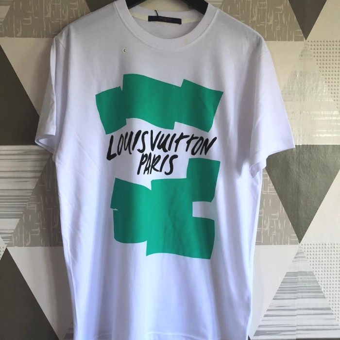 T-SHIRT LV MALLETIER GREEN PREMIUM KAOS PRIA LV KAOS WANITA LV MURAH