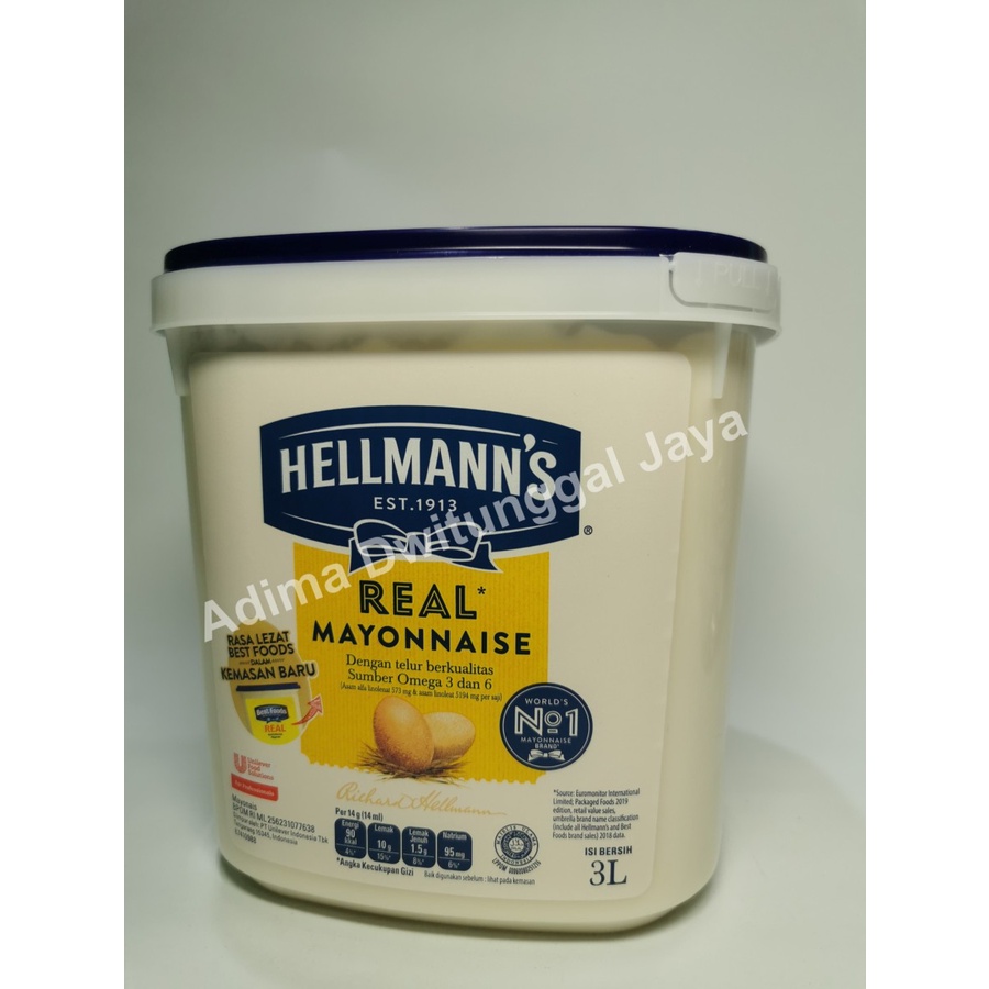 Mayonnaise Hellmann's 3 ltr / Mayonnaise / Mayones
