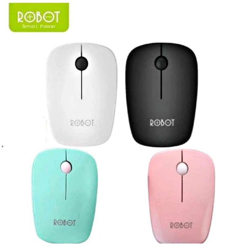 Wireless Mouse ROBOT M220 / Mouse Tanpa Kabel / Mos komputer