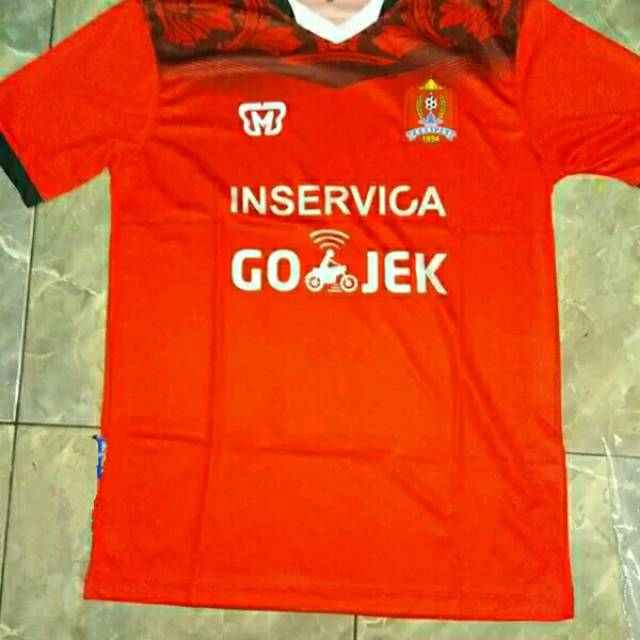 Jersey Persijap Jepara Home 2018 Liga 2 Gojek Merah Full Printing Terbaru Lokal