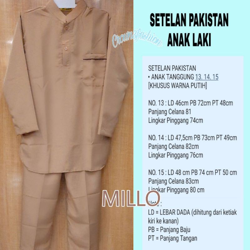 Setelan Koko Anak Remaja Tanggung / ABG||