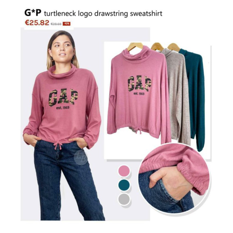 Gp turtleneck logo sweatshirt