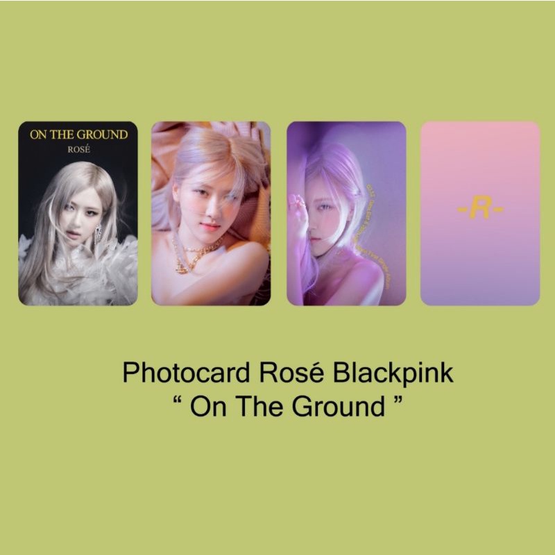 Photocard Rose Blackpink / Photocard Rose on the ground