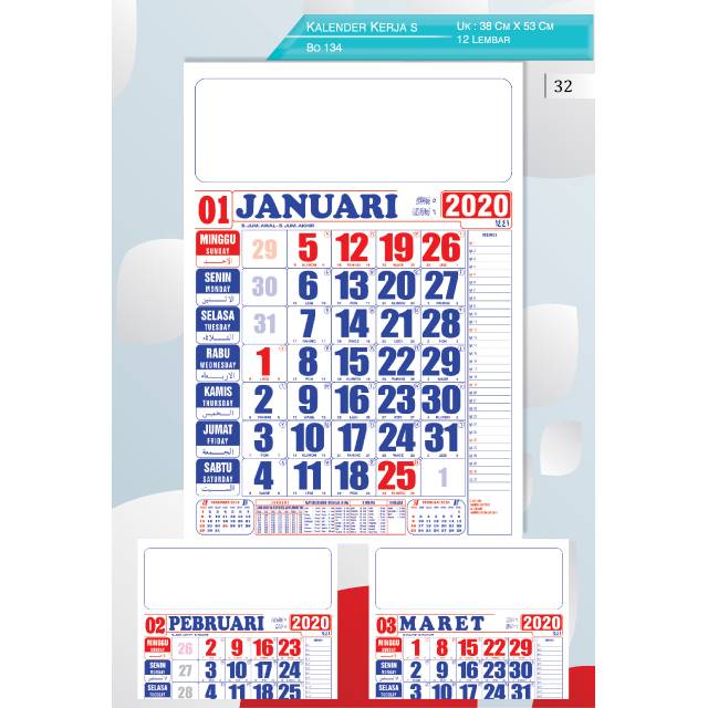 

Kalender Kerja Standar Arab Tahun 2020