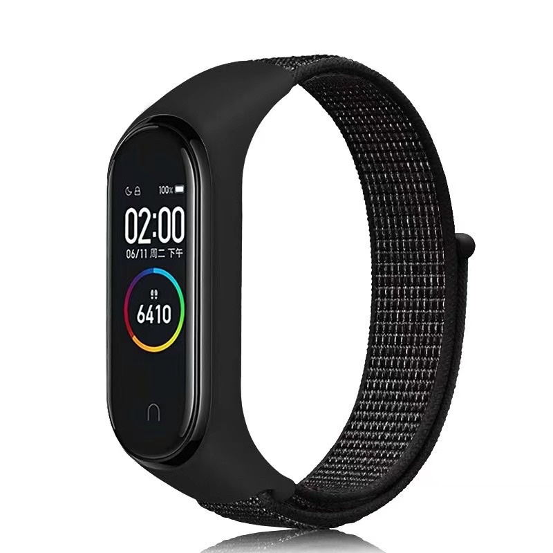 [INSTAN/COD] STRAP XIAOMI MI BAND 3/4 5/6 nylon tali nylon velcro band