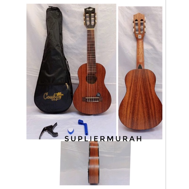 gitar cowboy gitarlele gitar junior bonus tas capo dan pick original cowboy