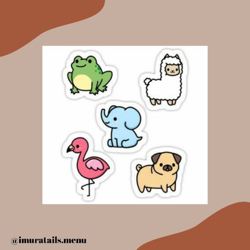 52pcs Sticker Tumblr Animal