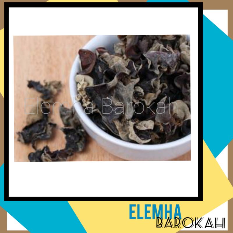 

Jamur Kuping Hitam Kering 50gr