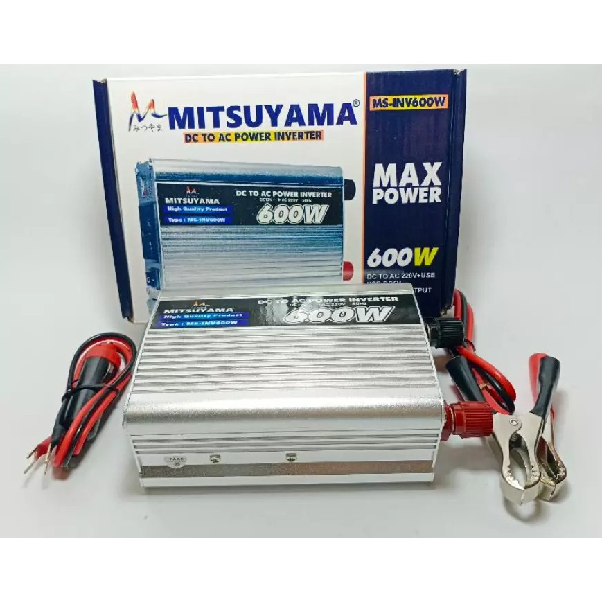 Mitsuyama MS-INV600W Power Inverter 600 Watt DC To AC 220V USB DC 5V Original