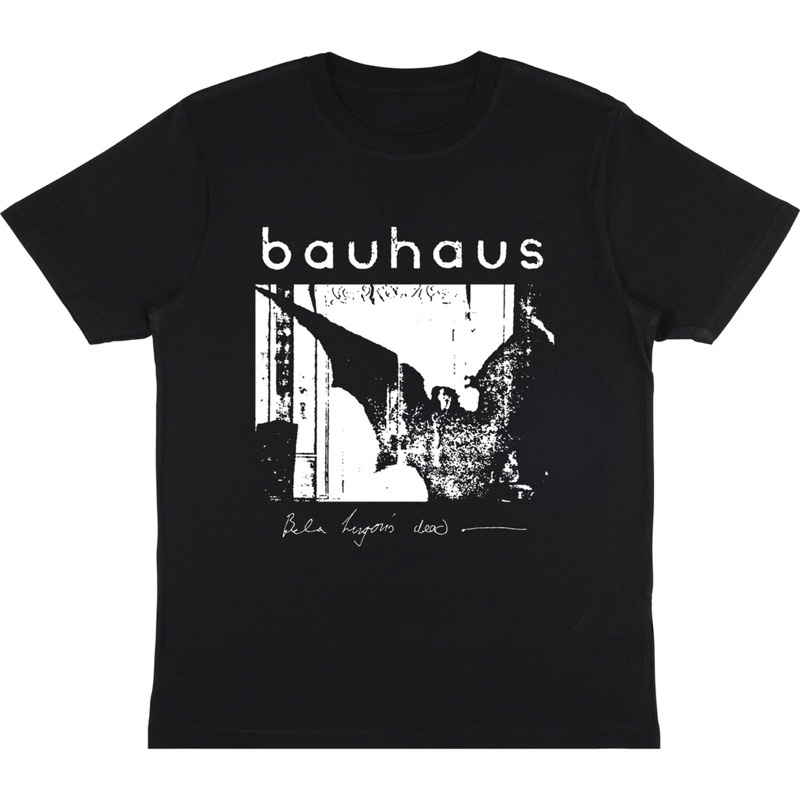 KAOS BAND BAUHAUS “BAD WINGS” | T-SHIRT BAUHAUS BAD WINGS | BAJU BAND BAUHAUS HITAM PRIA