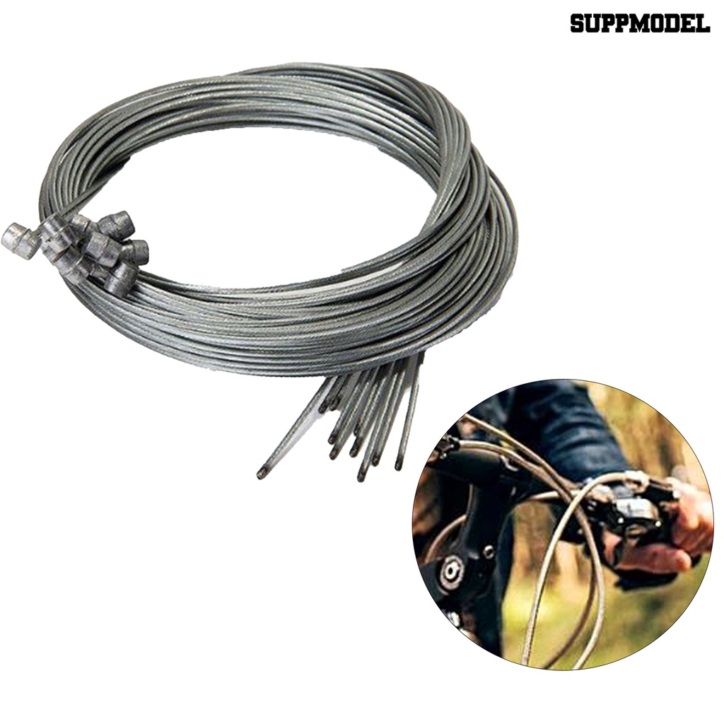 10pcs Kabel Rem Sepeda Bahan Stainless Steel Panjang 1.75M