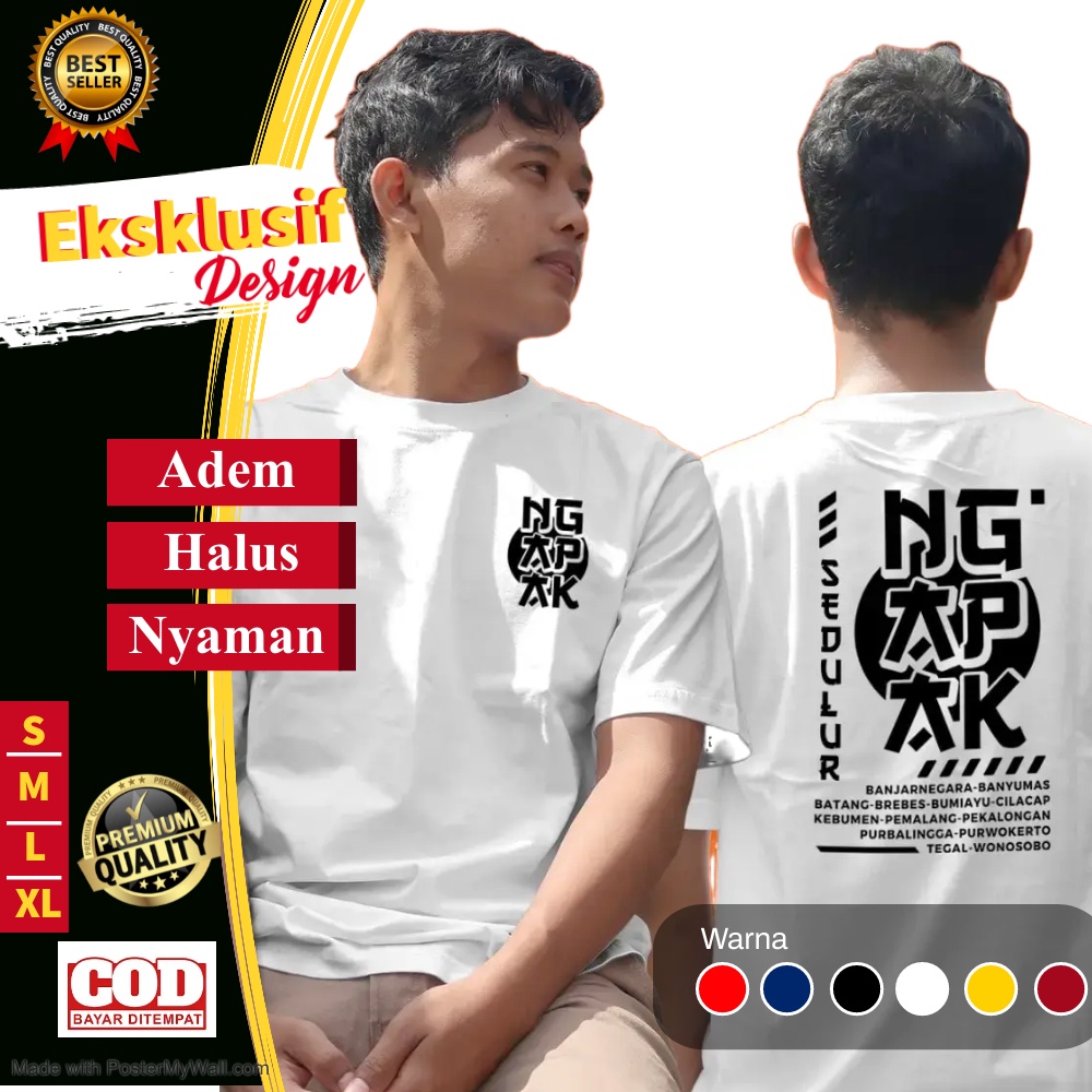 Kaos anak rantau ngapak Baju pria oversize Anak Rantau Oleh oleh Kebumen Cilacap Brebes Pekalongan P