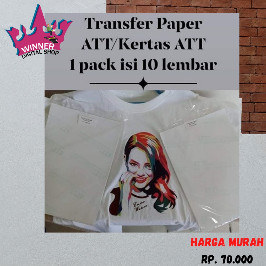 

Transfer Paper ATT Made In USA isi 10/ Tranfer paper sublim katun