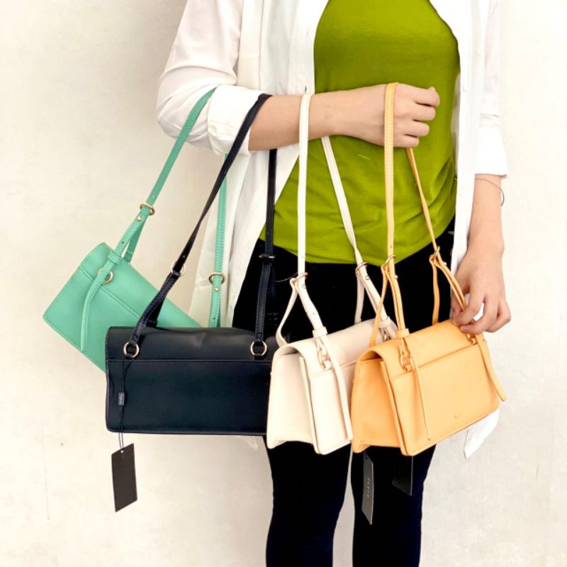 Pedro Belt Detailed | Tas Hijau | Tas Cantik | Shoulder Bag | P153