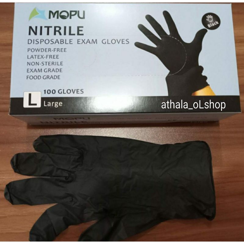 Sarung Tangan Nitrile Hitam/Nitrile gloves black