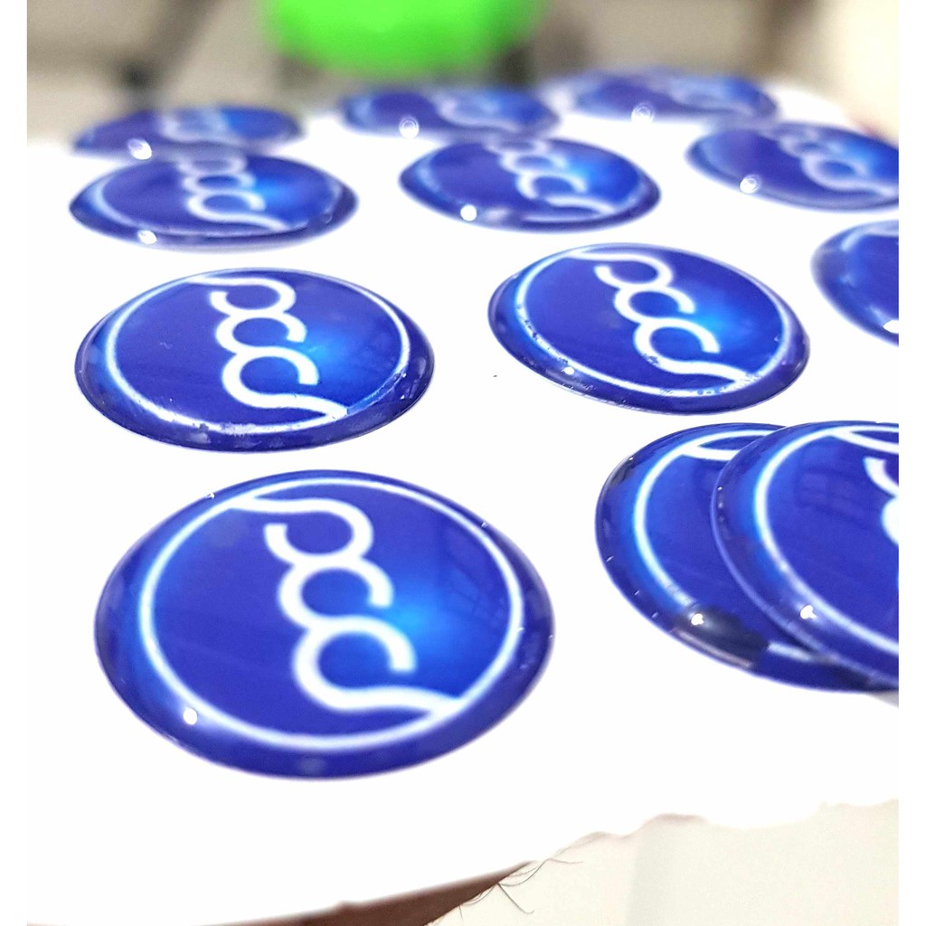 resin logo perusahaan bulat / likal resin / yoyo resin / likal