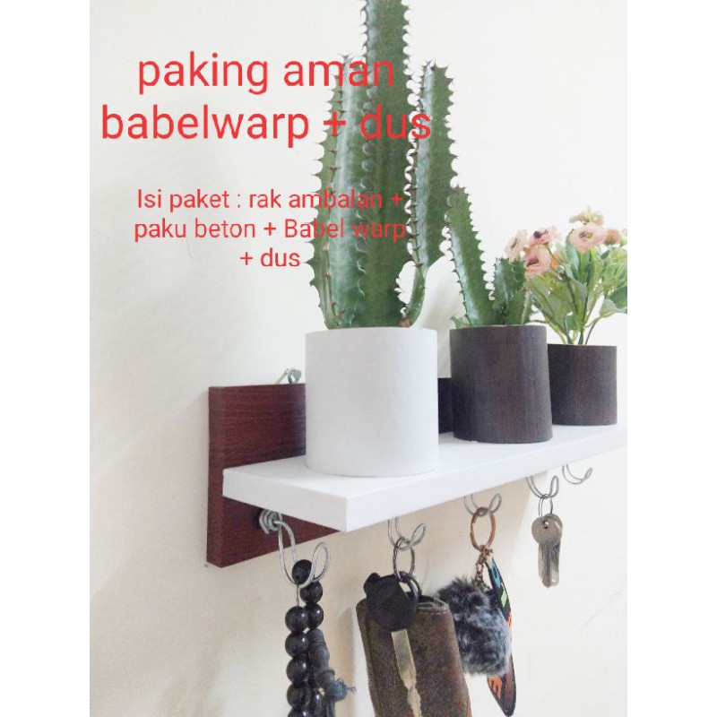 Ambalan rak dinding /gantungan baju/tempat gantungan kunci/key holder