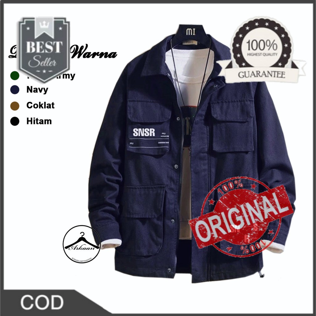 AKN - JAKET TRUCKER PRIA DAN WANITA / JAKET  SEMI PARKA SNSR #