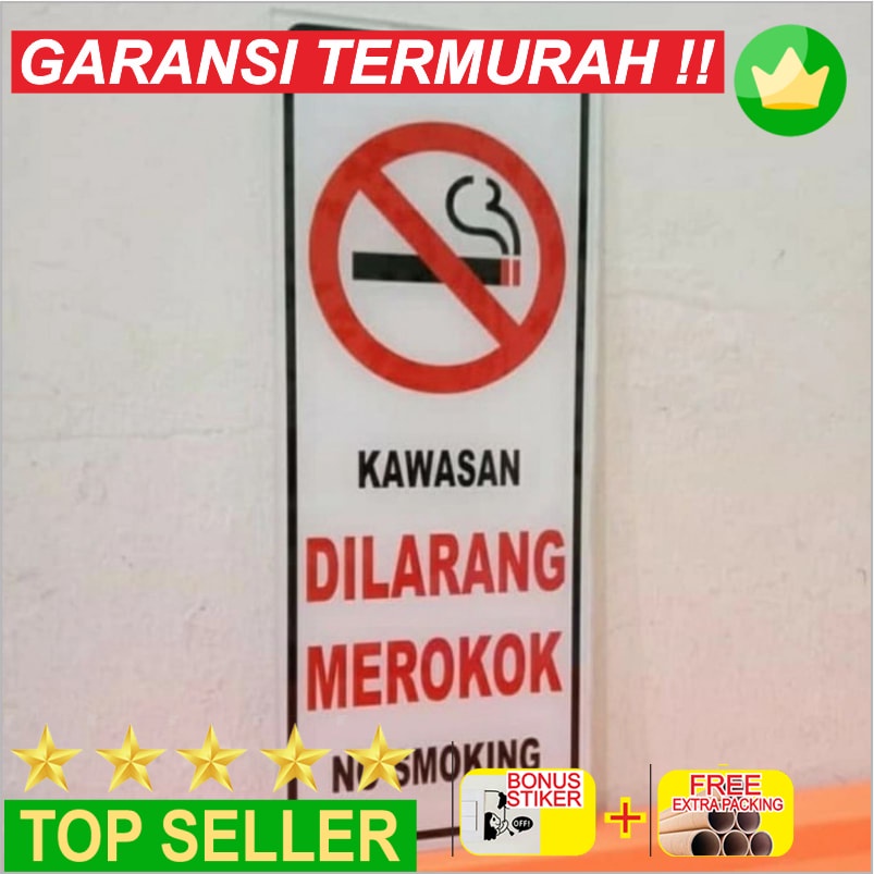 

Promo SIGN AKRILIK KAWASAN DILARANG MEROKOK UKURAN 10X25CM Elegan