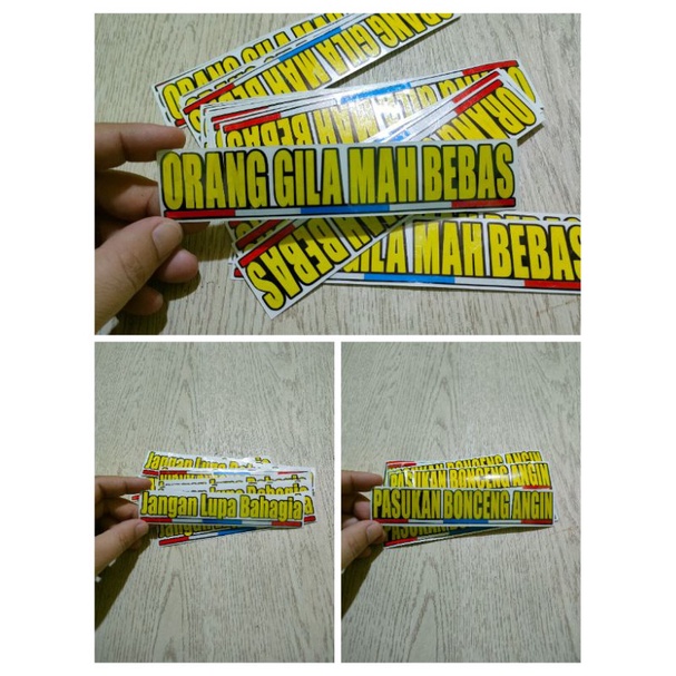 STICKER PASUKAN BONCENG ANGIN CUTTING