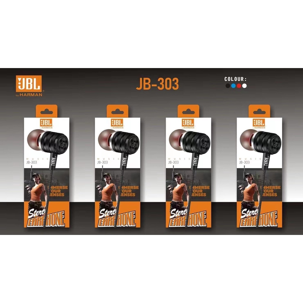 Hf / Headset Merk J-B-L J300 Super Bass + Packing Import Earphone  J301 PROMO SULTAN