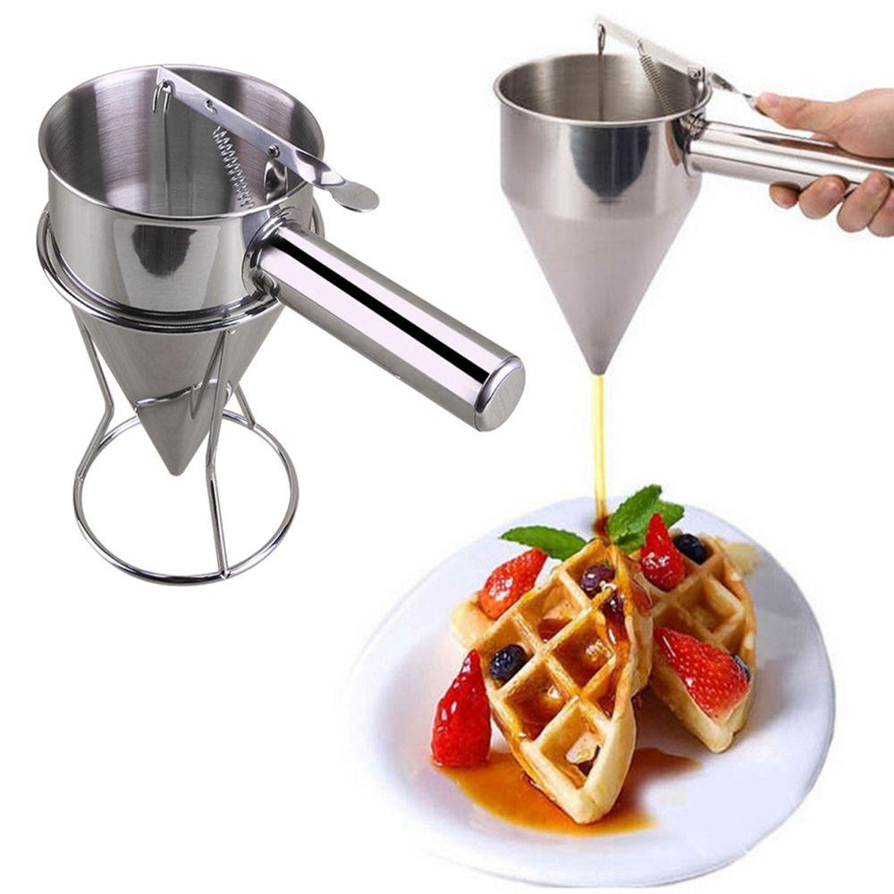 [Elegan] Corong Stainless Steel Kerucut Cairan Gadget Minyak Baking Pancake Maker