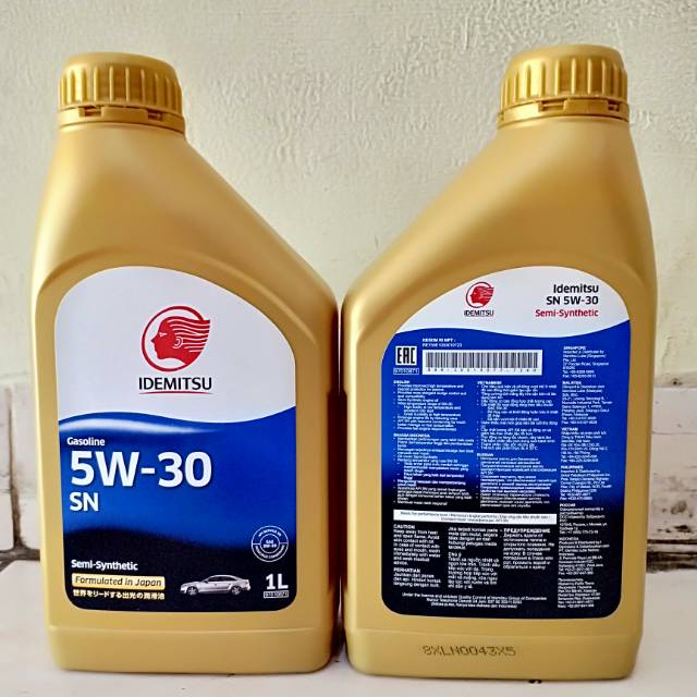 Oli Mobil Idemitsu SN 5W30 5W-30 5-30 5/30 5W/30 Semi Synthetic Kemasan 1 Liter