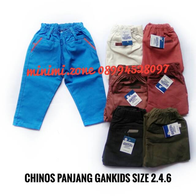 Chinos panjang anak, chinos anak,chinos gankids