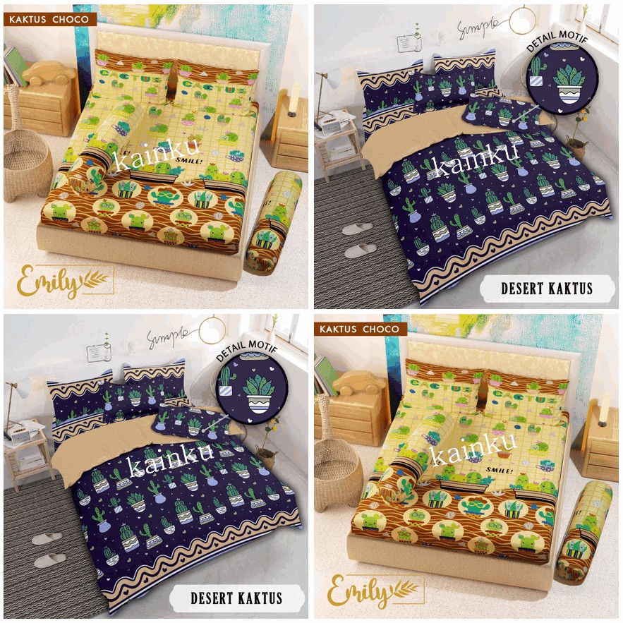 Sprei Homemade Disperse Motif DESRT KAKTUS & KAKTUS CHOCO