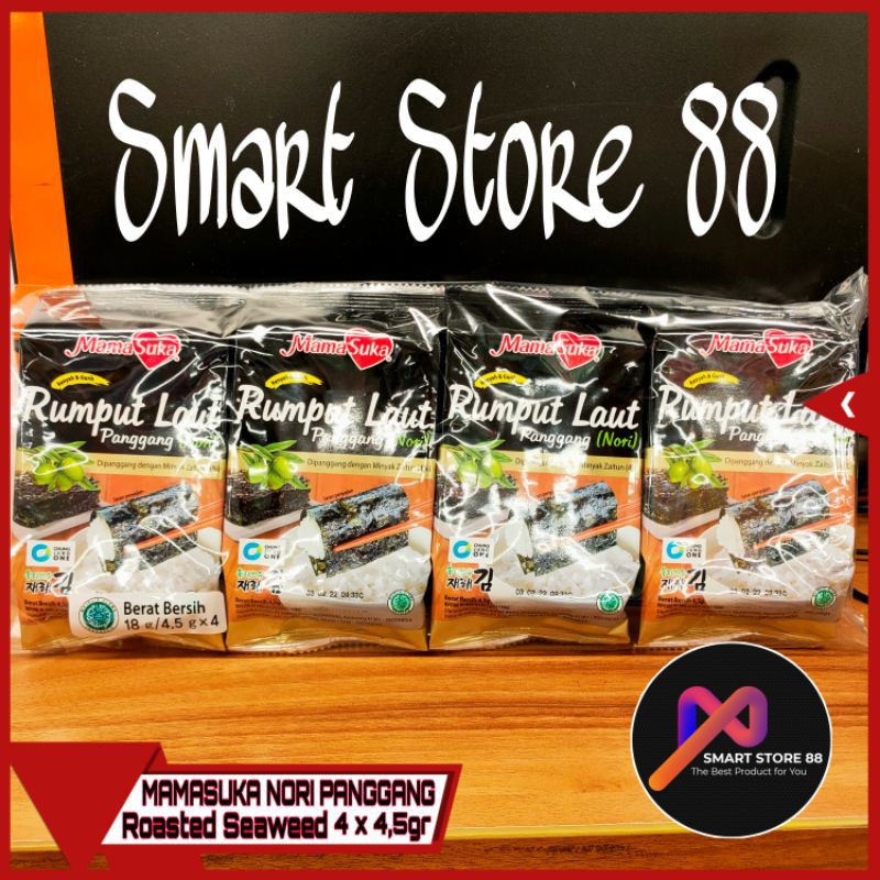 

MAMASUKA NORI PANGGANG 4 X 4,5GR ROASTED SEAWEED MAMA SUKA ROASTED SEAWEED
