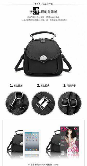 LADIESBAG - HOT RESTOCK TAS RANSEL MULTIFUNGSI BISA SELEMPANG IMPORT LB - 503