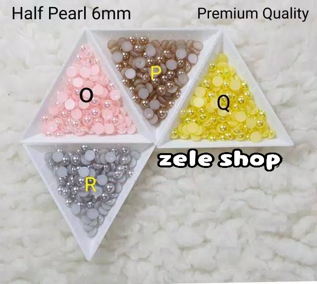 Half pearl 6mm premium quality