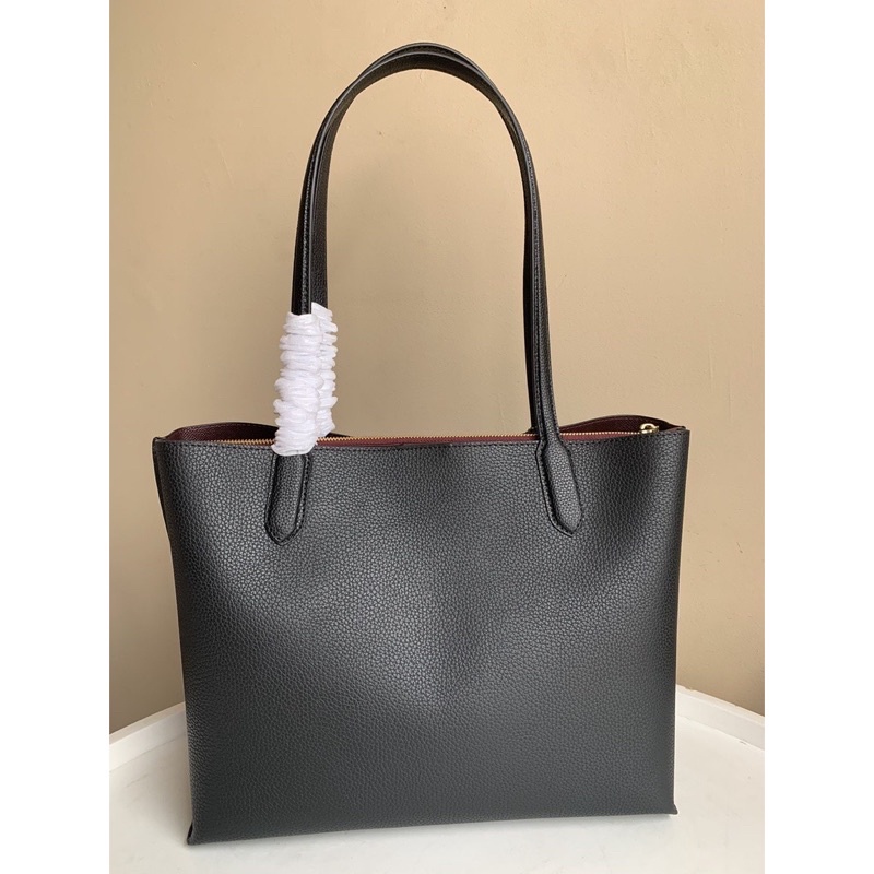 Coach Willow Tote In Colorblock (C0691) Black