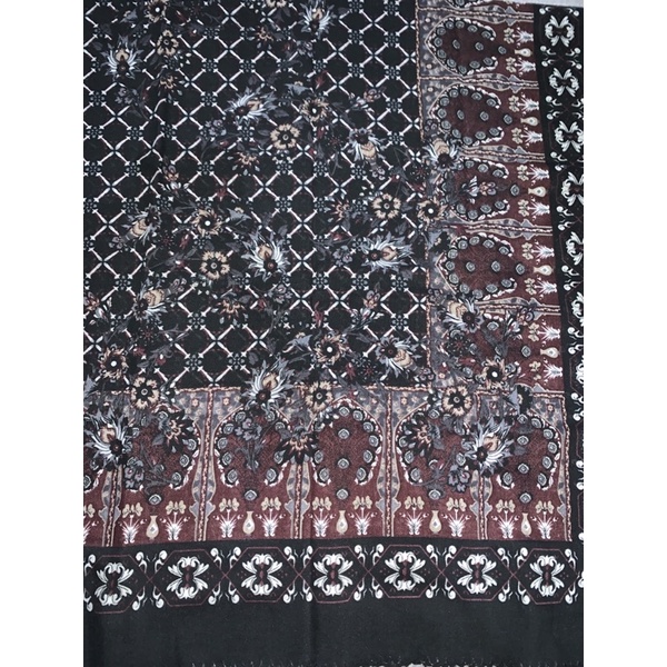 SEGIEMPAT VOALDENAY KW PREMIUM / HIJAB JILBAB SQUARE VOAL MOTIF LASER CUT-Motif 3