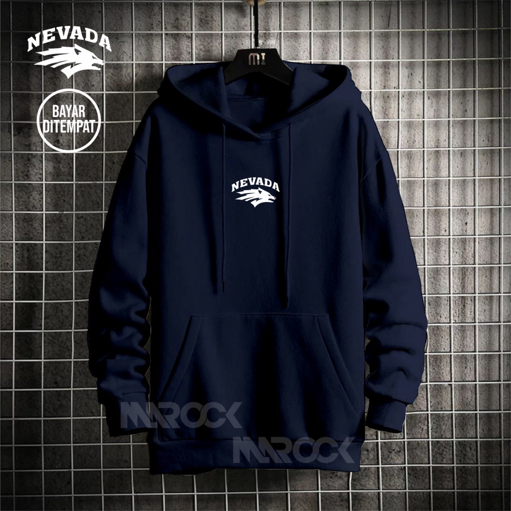 Sweater Pria Deas Off White Beludru Panas Musim Gugur Berkerudung Dingin