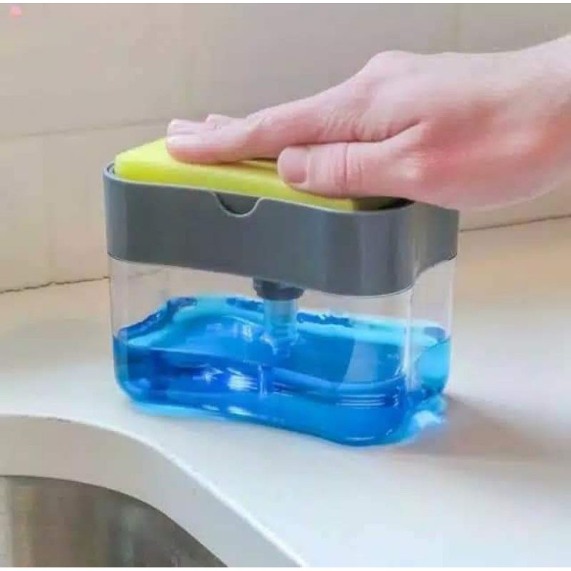 PUMP Dispenser HOLDER SPONGE CADDY Dispenser Sabun Spons Cuci Piring 2in1 non box  termurah