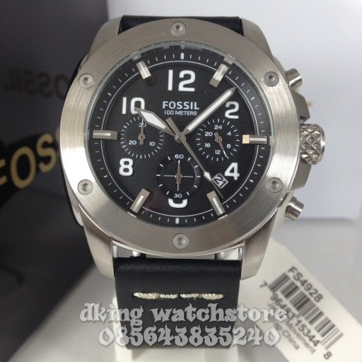 jam tangan pria / cowok fossil fs 4928 original